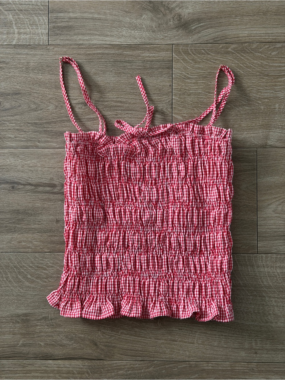 Beginning Boutique | Red Gingham Top